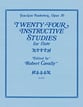 24 INSTRUCTIVE STUDIES OP 30 FLUTE cover